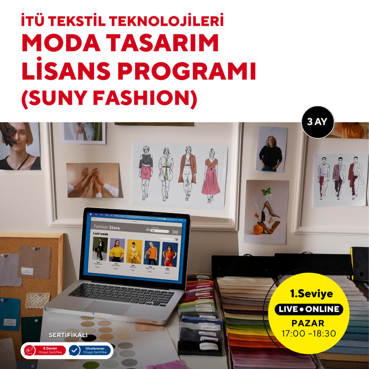 İTÜ Tekstil Teknolojileri ve Moda Tasarım Lisans Programı (Suny Fashion) Hazırlık -Online