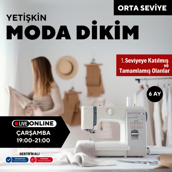 Moda Dikim  - (Orta Seviye)- Online
