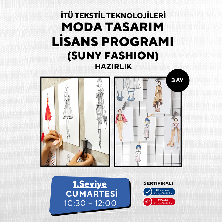 Vorbereitungskurs für den Bachelorstudiengang Textiltechnologien und Modedesign der ITU (Suny Fashion) – Präsenzunterricht