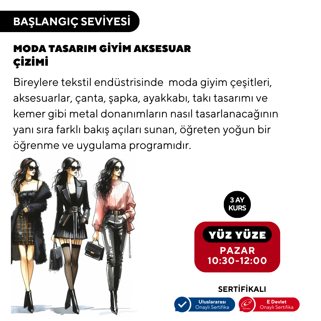 Fashion Design, Clothing, Accessories Illustration (In-person)