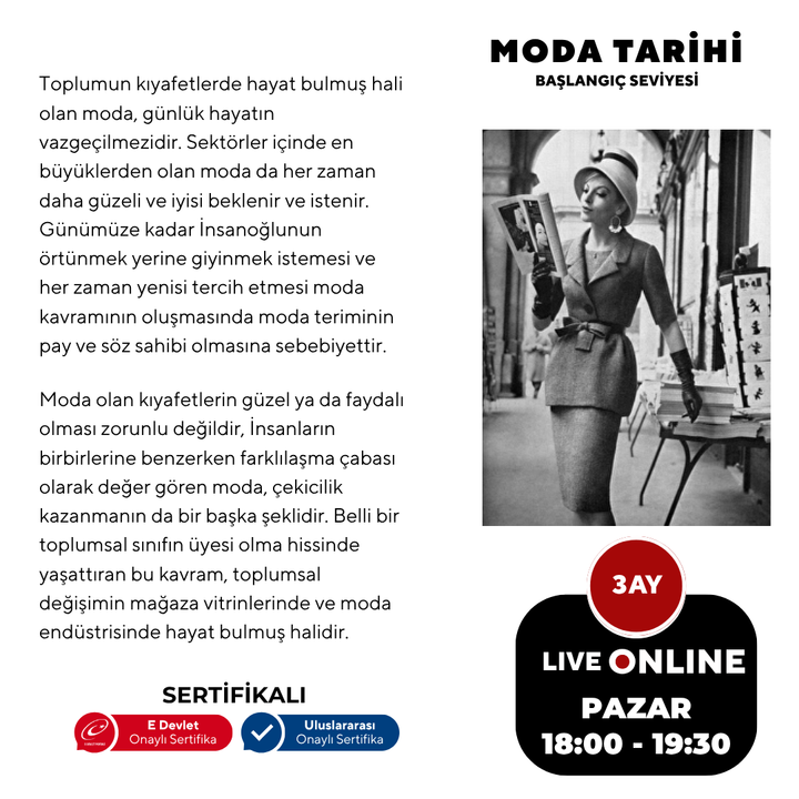 Fashion History + Ages 15 and adults