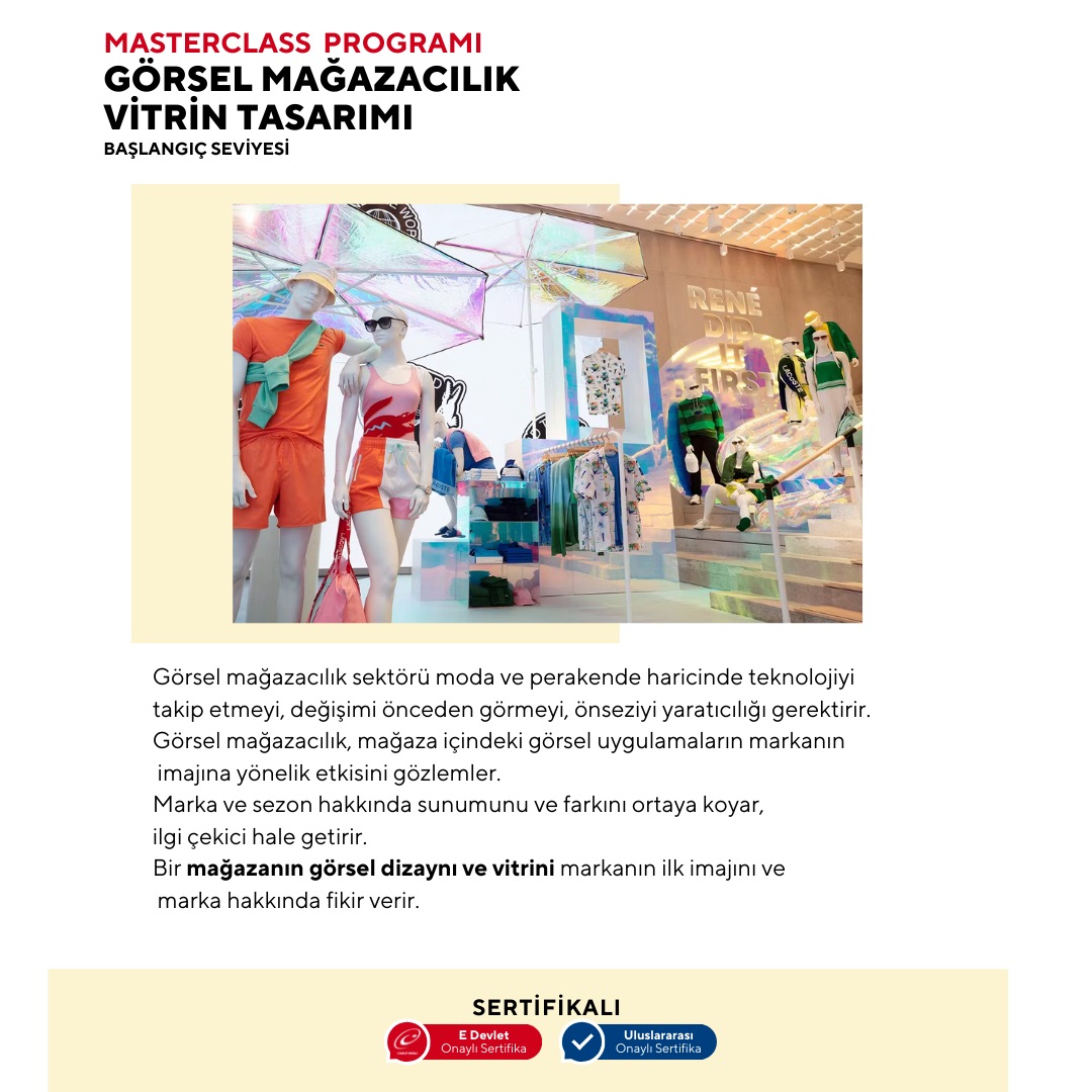 Visual Merchandising and Window Design (Masterclass Training Program)