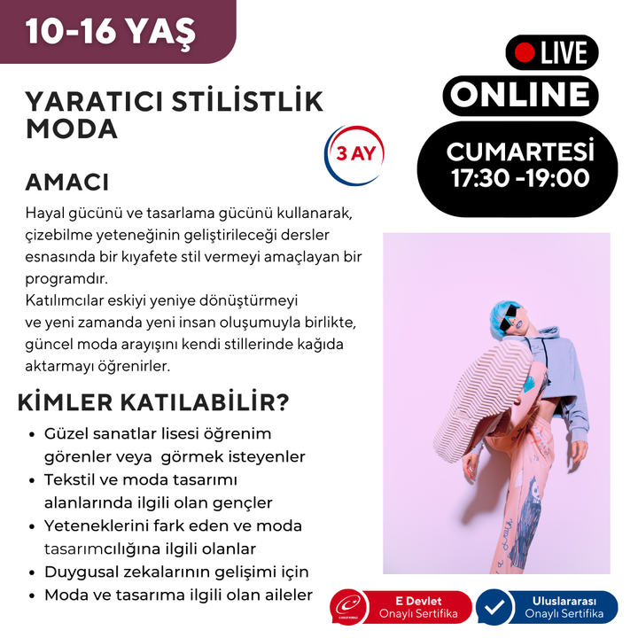 Estilo creativo y moda (de 10 a 16 años)