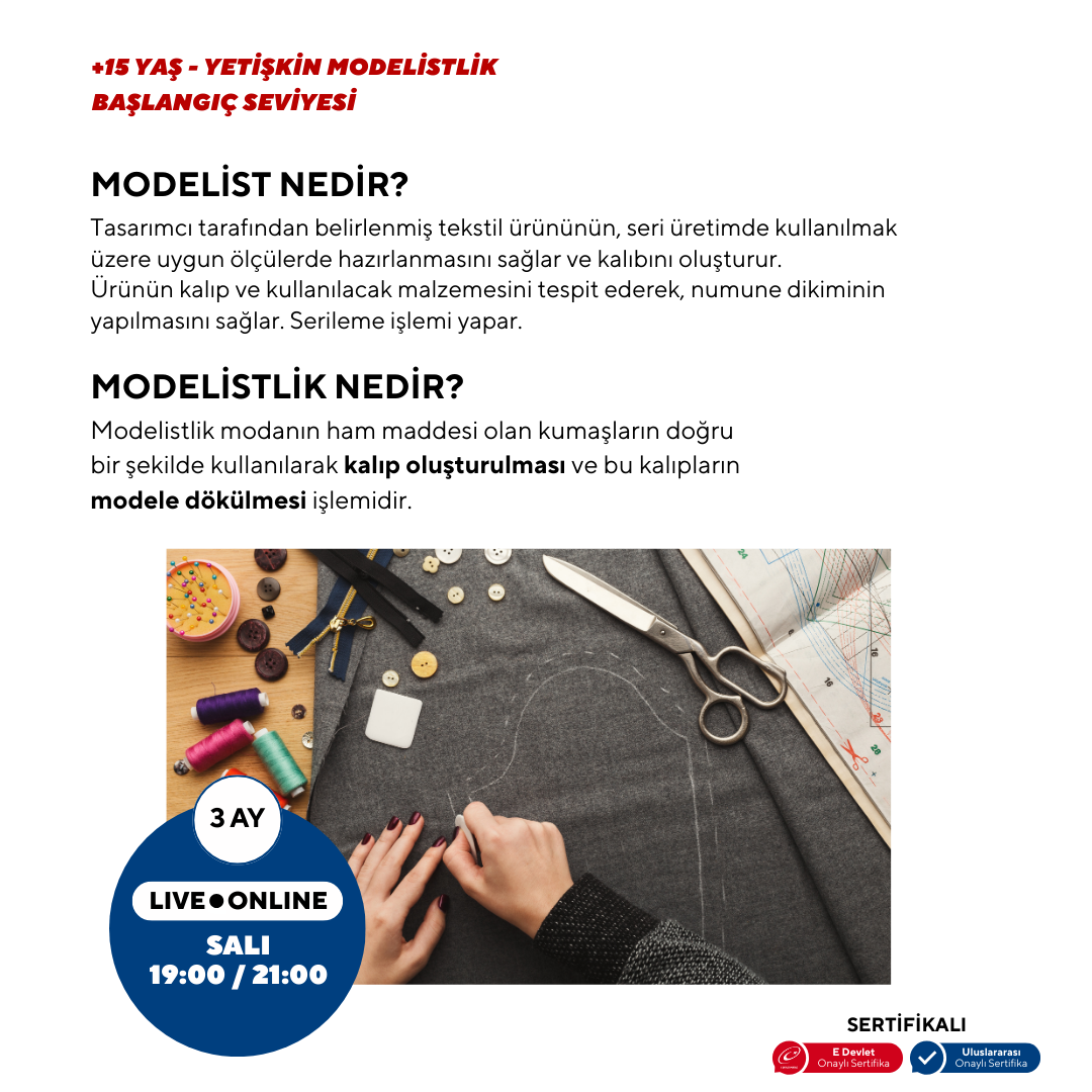 Modelistlik (+15 Yaş ve Yetişkin) - Başlangıç Seviyesi