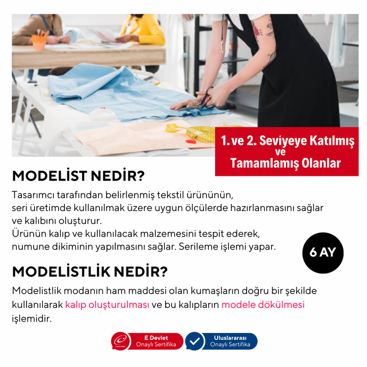 Schnittmustererstellung (Fortgeschrittenenniveau) – Präsenzunterricht