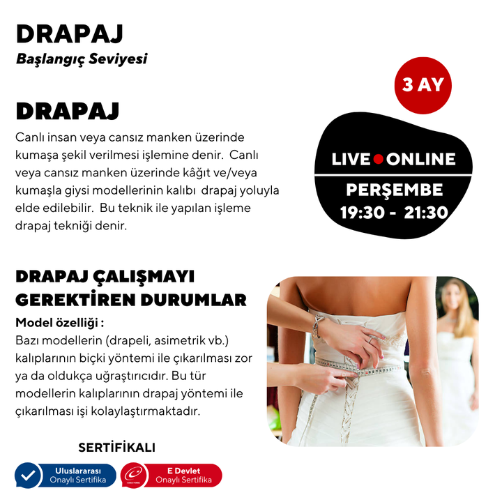 Draping (Beginner Level) - Online