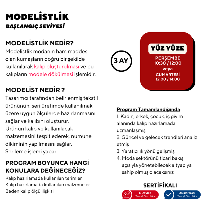 Schnittmustererstellung (Anfängerkurs) – Präsenzunterricht