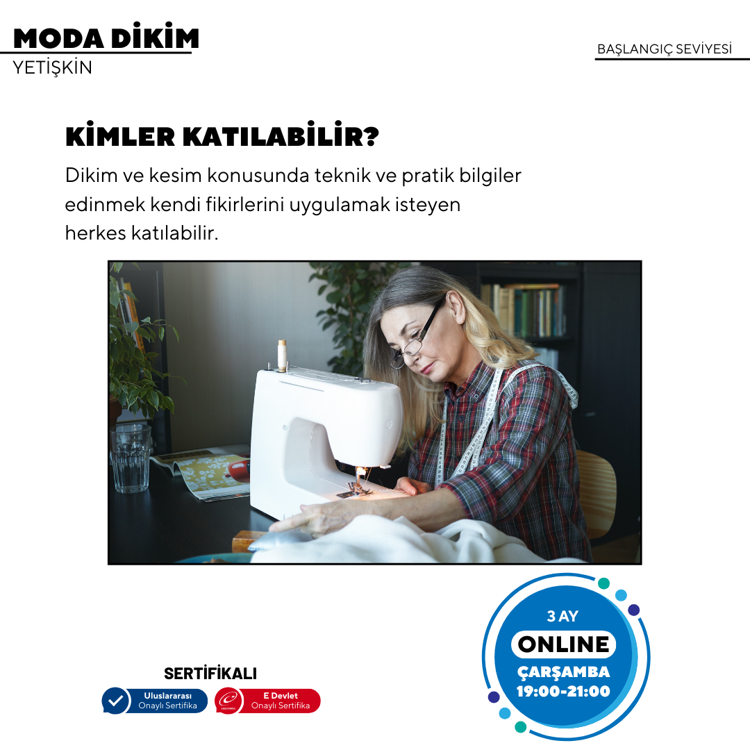 Nähen von Mode – (Anfängerniveau) – Online