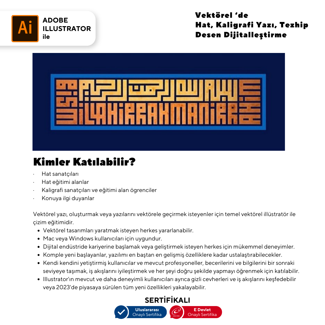 Vector's Calligraphy, Writing, Illumination, and Pattern Digitization (Online)