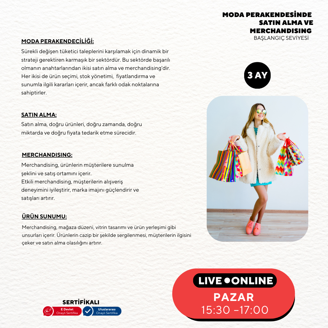 Purchasing and Merchandising (Online) in Fashion Retail - Beginner Level