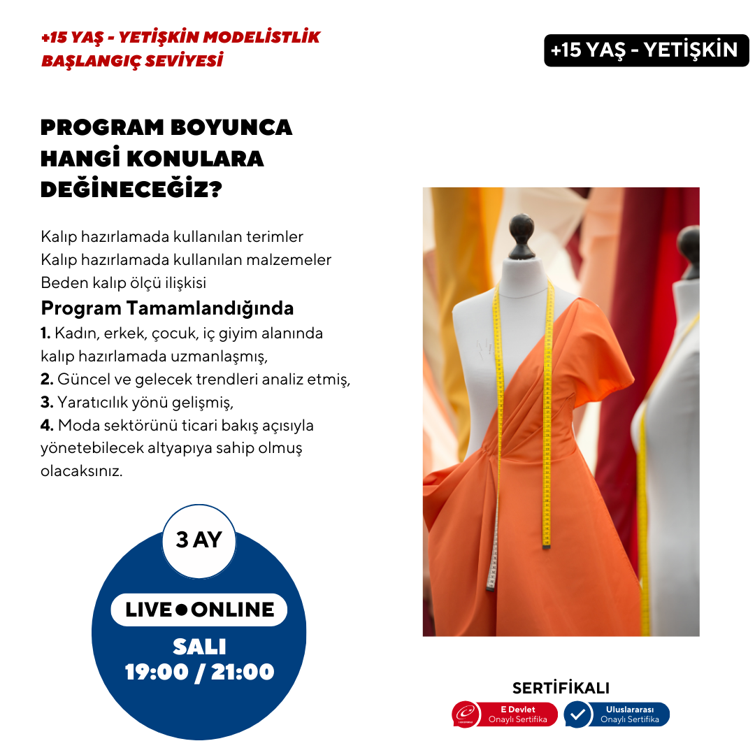 Modelistlik (+15 Yaş ve Yetişkin) - Başlangıç Seviyesi