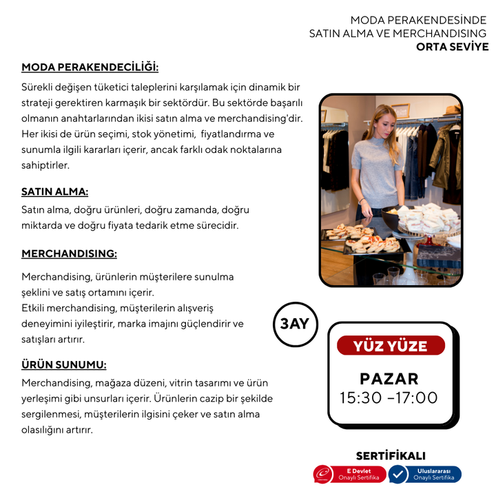 Fashion Retail Purchasing and Merchandising (In-Person) - Intermediate Level