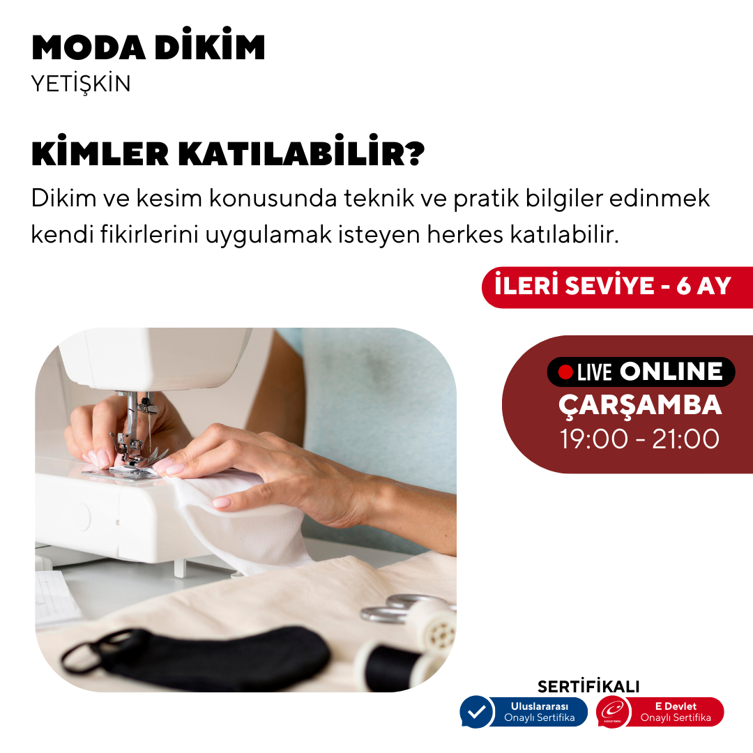 Moda Dikim - (İleri Seviye)- Online