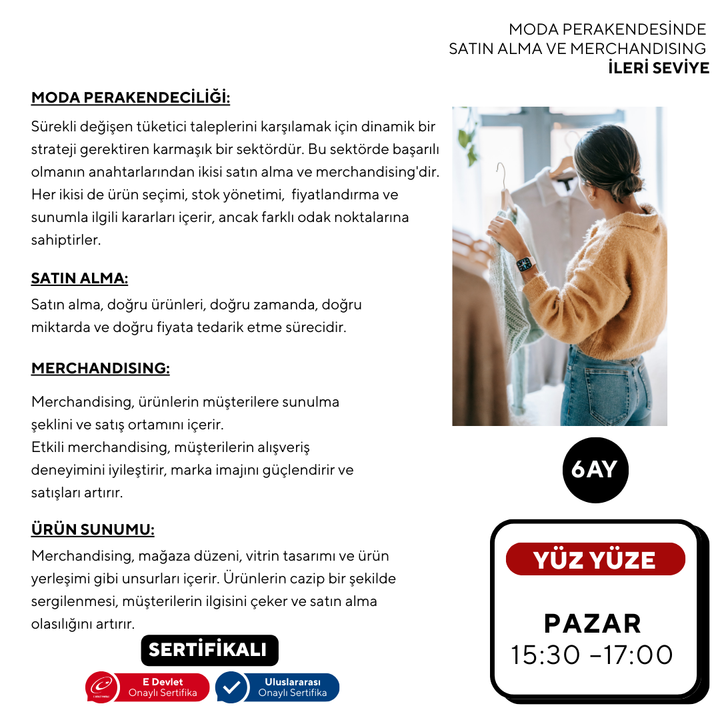 Purchasing and Merchandising in Fashion Retail (In-Person) - Advanced Level