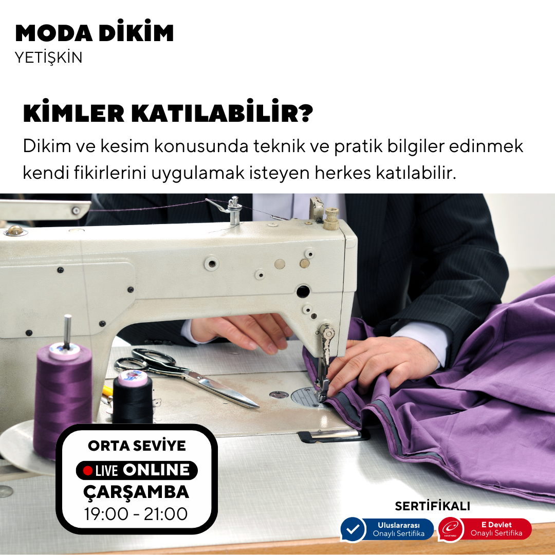 Moda Dikim  - (Orta Seviye)- Online