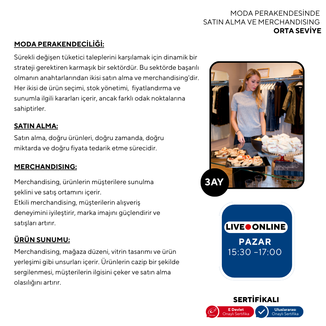 Fashion Retail Purchasing and Merchandising (Online) - Intermediate Level