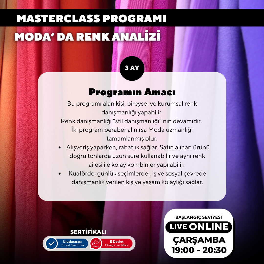 Color Analysis in Fashion (Online)