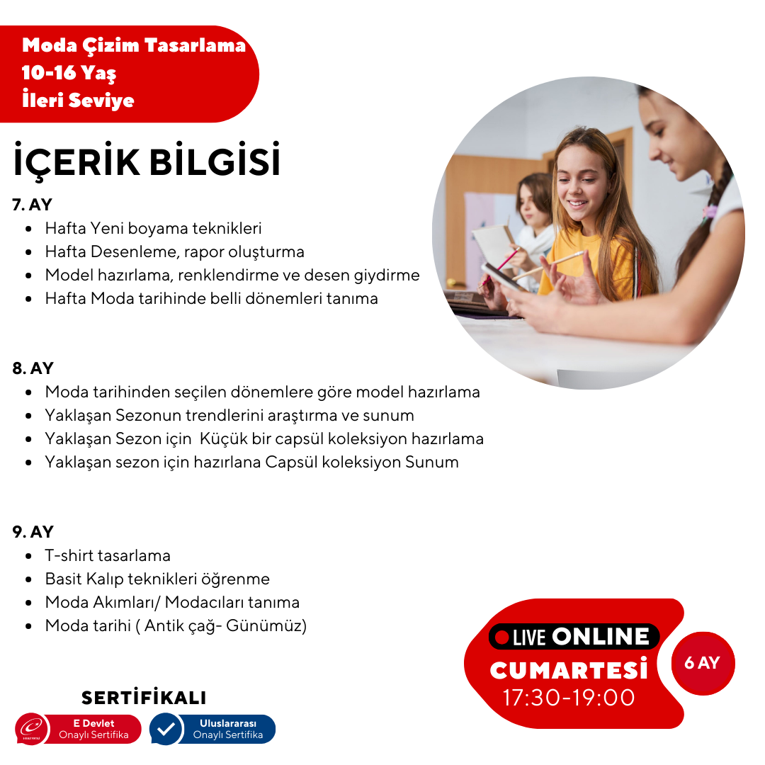 Diseño de Moda e Ilustración (Edades 10-16) - Nivel Avanzado