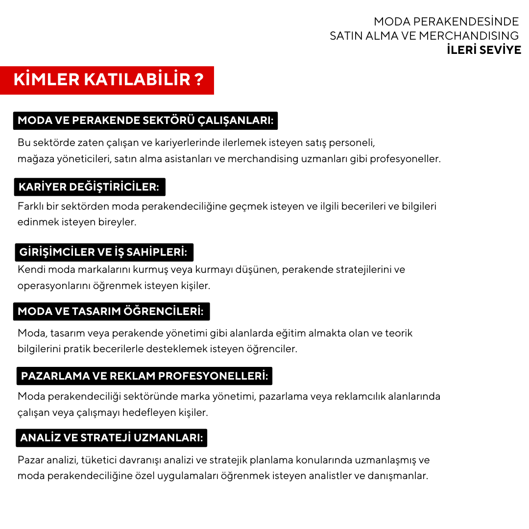 Fashion Retail Purchasing and Merchandising (Online) - Advanced Level