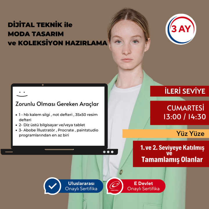 Digitale Illustration im Modedesign – (Fortgeschrittenenniveau) Präsenzunterricht