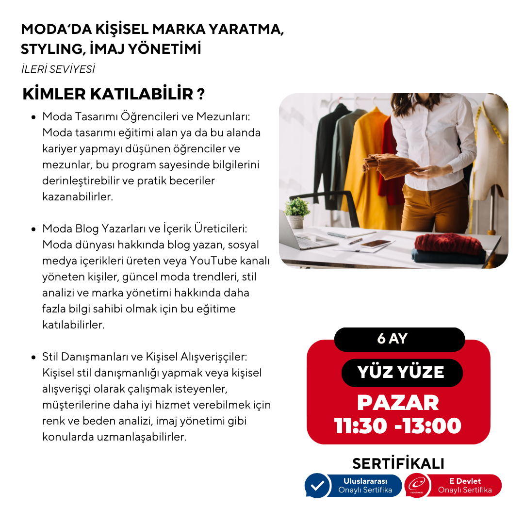 Creating a Personal Brand in Fashion, Styling, Image Management - Advanced Level