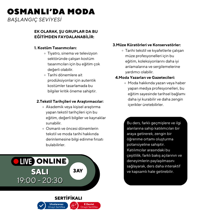 Fashion in the Ottoman Empire - Online