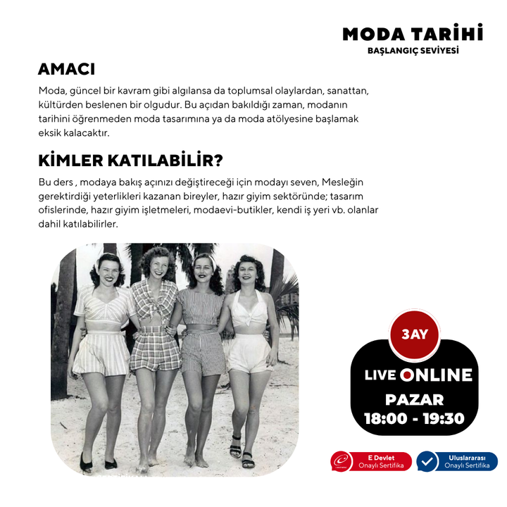 Fashion History + Ages 15 and adults