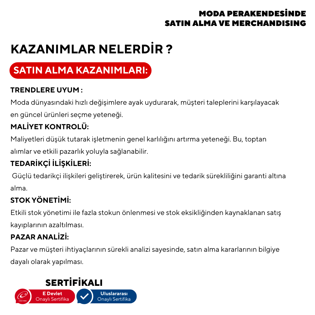 Purchasing and Merchandising in Fashion Retail (In-Person) - Beginner Level