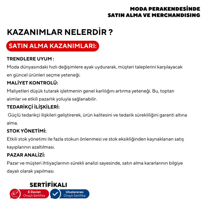 Purchasing and Merchandising in Fashion Retail (In-Person) - Beginner Level