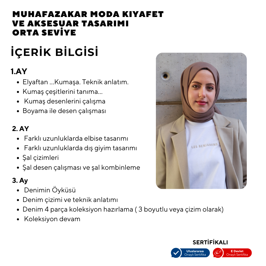 Diseño de ropa y accesorios de moda conservadora - Nivel intermedio