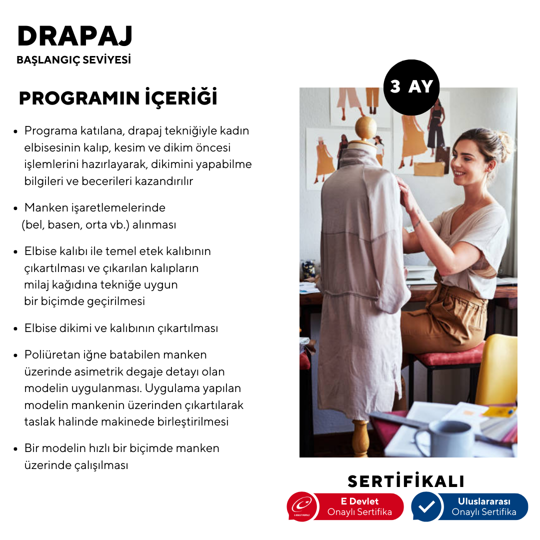 Draping (Beginner Level) - Face to Face