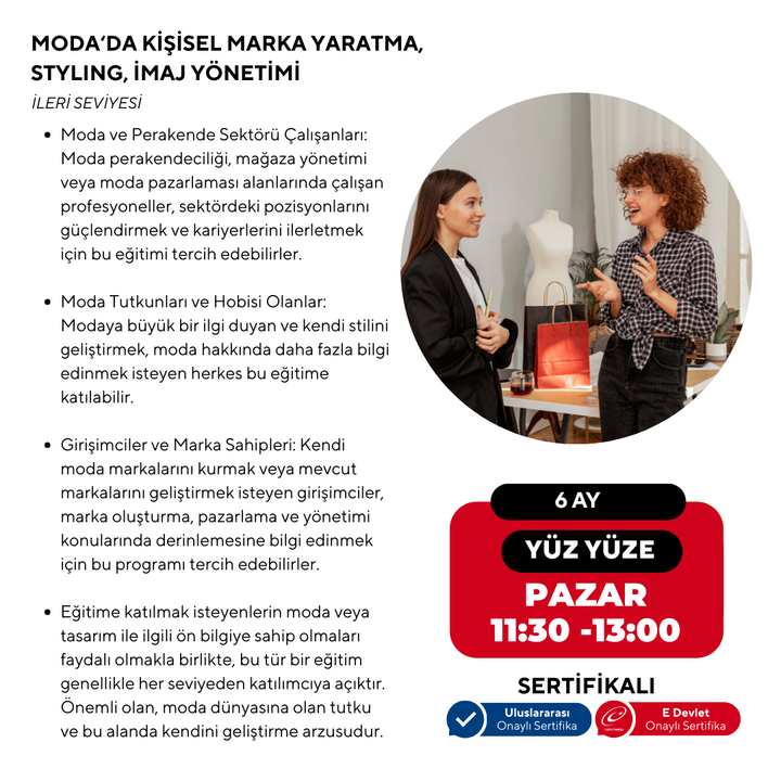 Creating a Personal Brand in Fashion, Styling, Image Management - Advanced Level