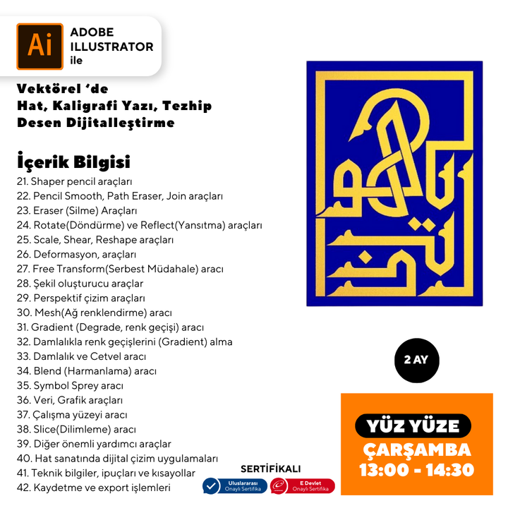 Vector: Calligraphy, Writing, Illumination, Pattern Digitization