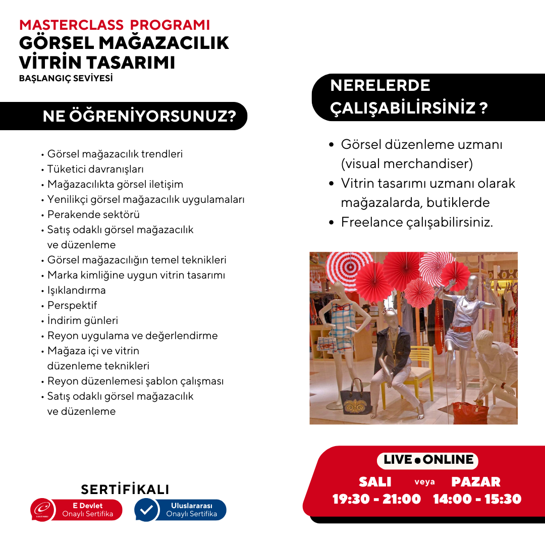Visual Merchandising and Window Design (Masterclass Training Program)