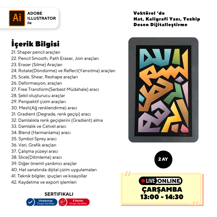 Vector's Calligraphy, Writing, Illumination, and Pattern Digitization (Online)