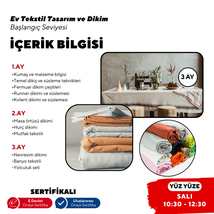 Ev Tekstil Tasarım - Başlangıç Seviyesi