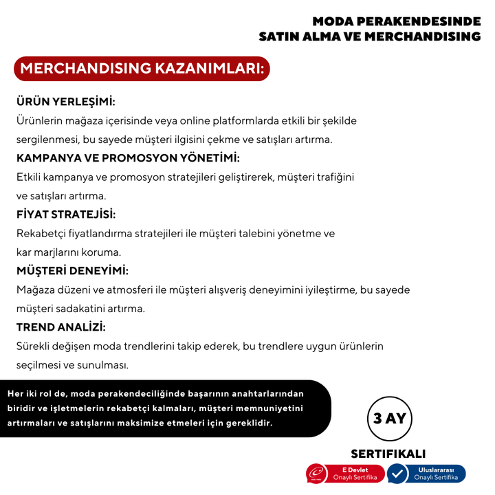 Purchasing and Merchandising (Online) in Fashion Retail - Beginner Level