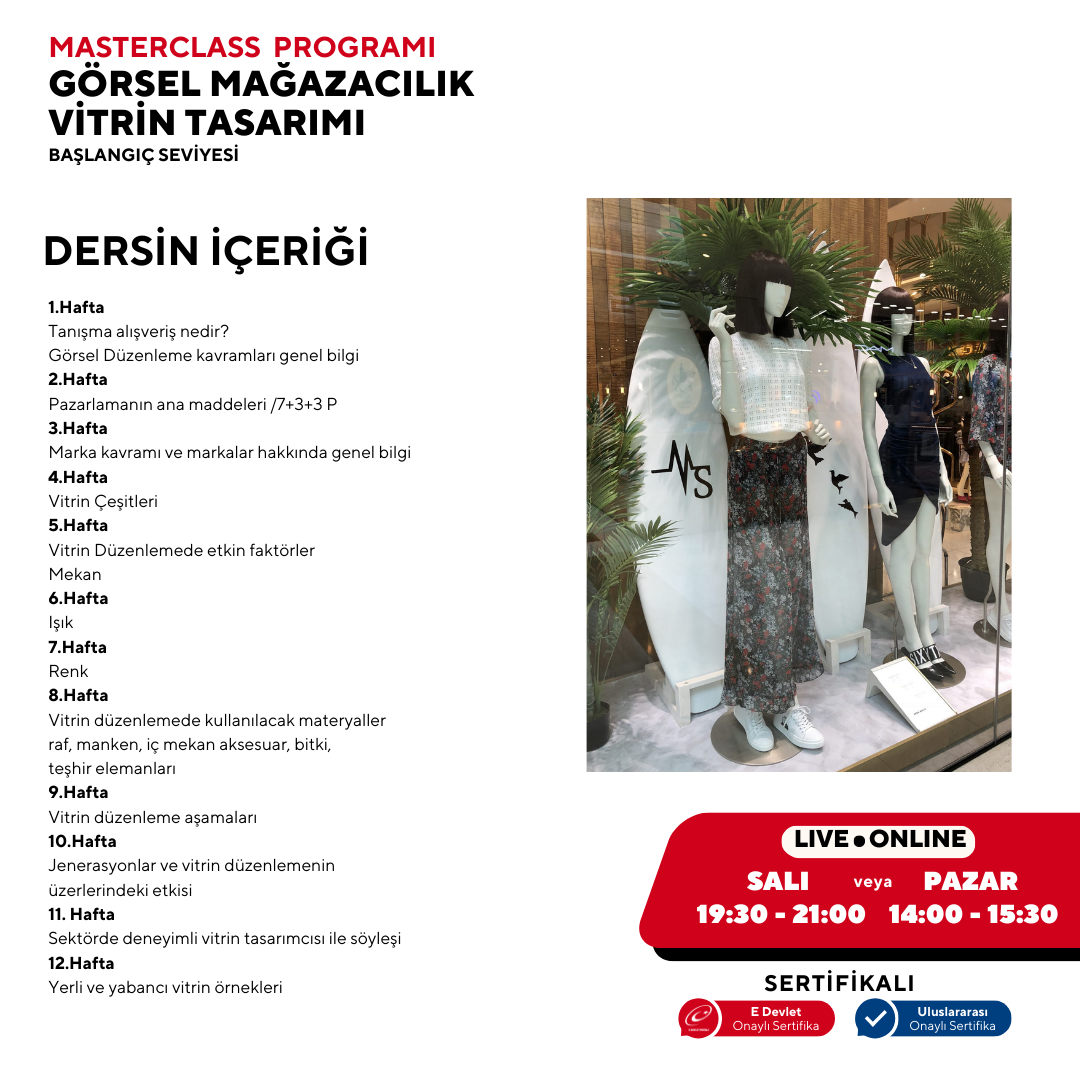 Visual Merchandising and Window Design (Masterclass Training Program)